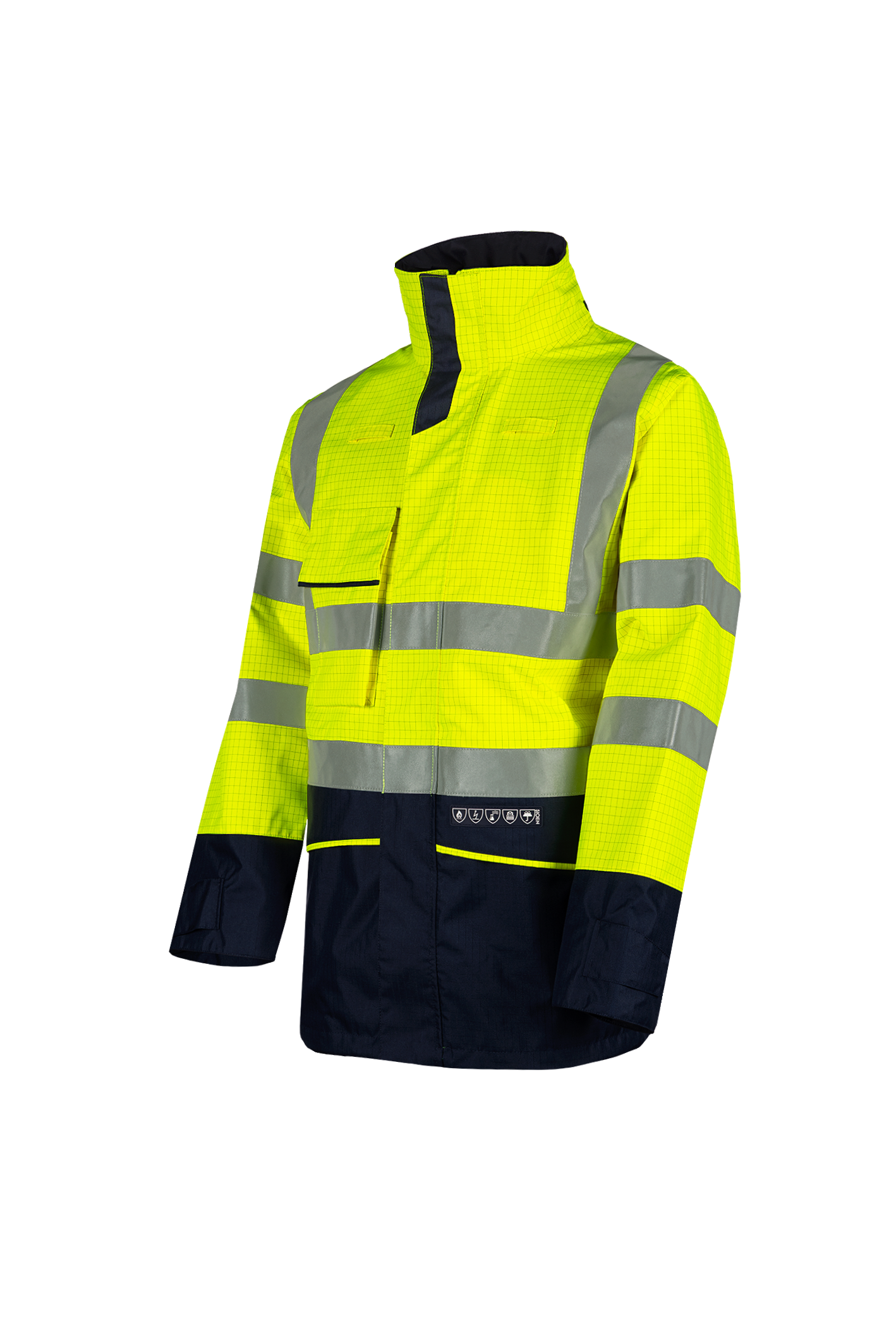 Sioen Hedland Flame Retardant Anti-Static Hi-Vis Rain Jacket