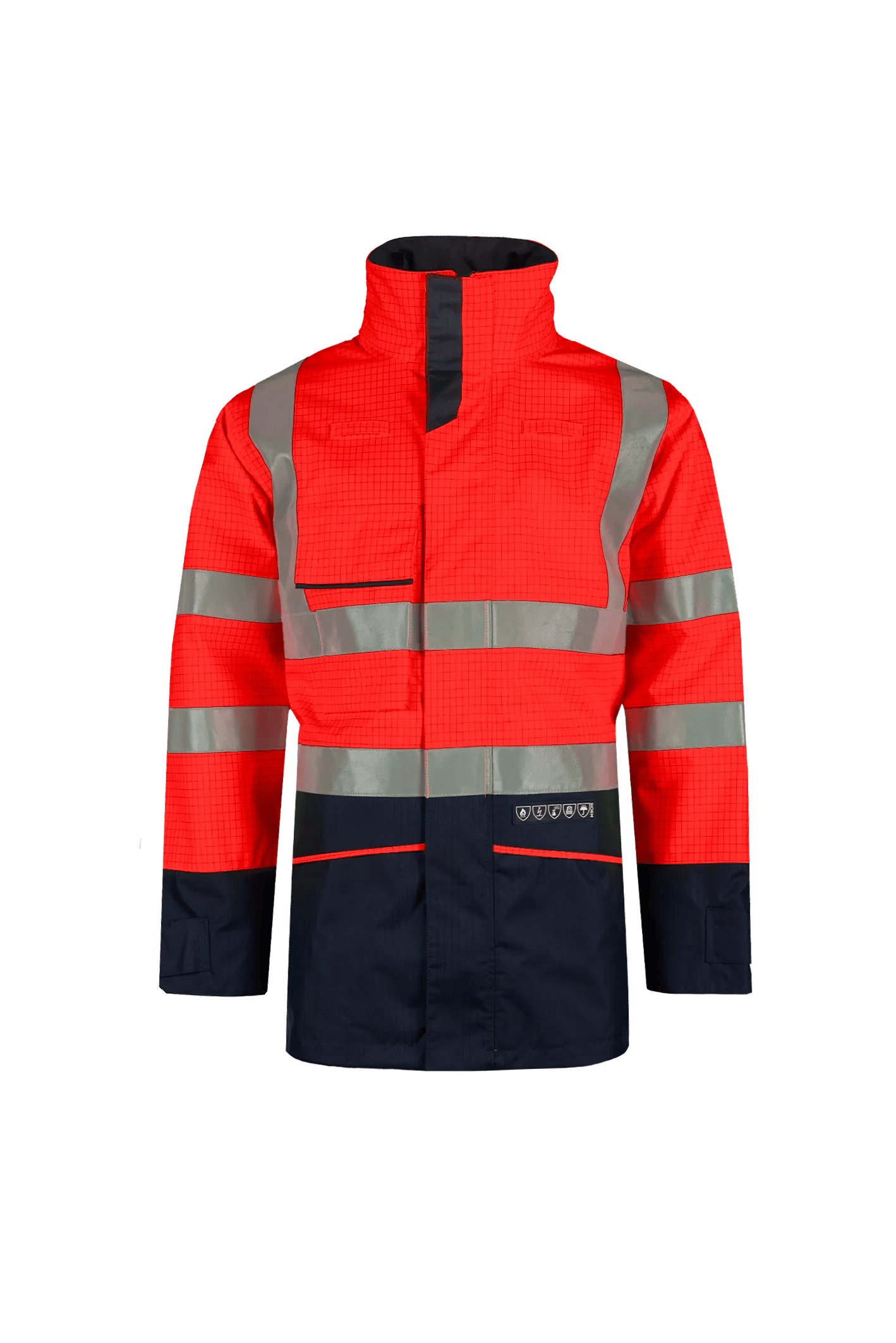 Sioen Hedland Flame Retardant Anti-Static Hi-Vis Rain Jacket