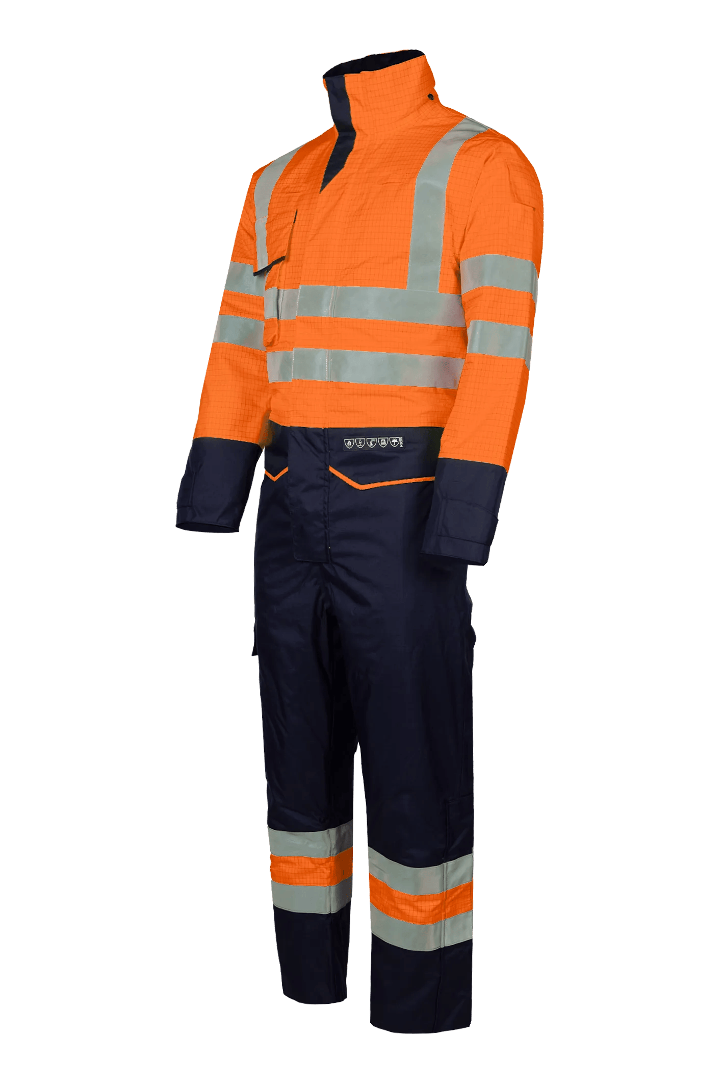 Sioen Carret Flame Retardant Anti-Static Hi-Vis Rain Winter Coverall