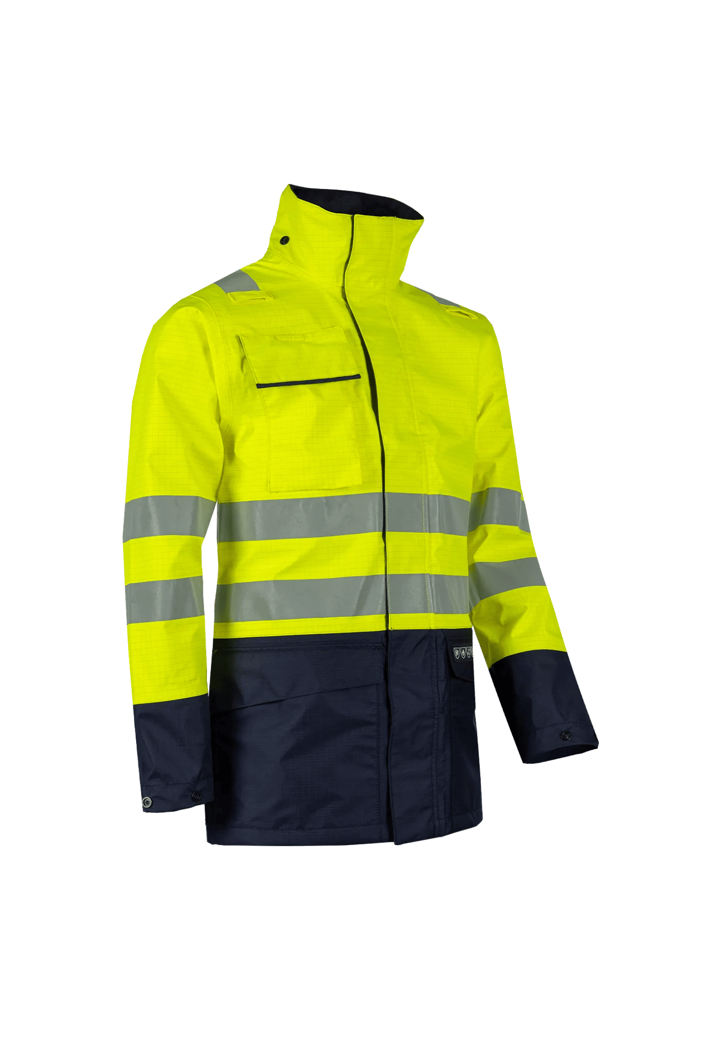 Sioen Kaldvik Hi-Vis Rain Jacket With Arc Protection