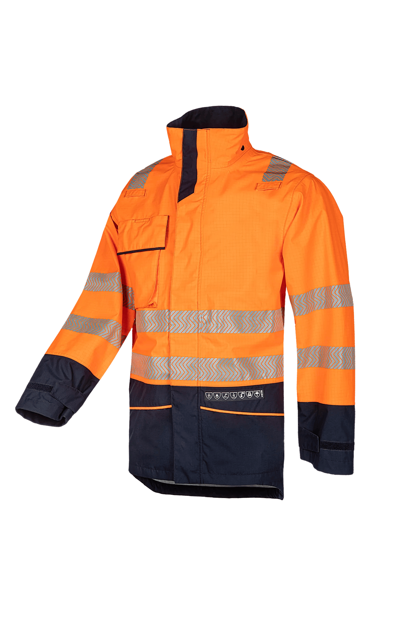 Sioen Torvik Hi-Vis Rain Jacket With Arc Protection
