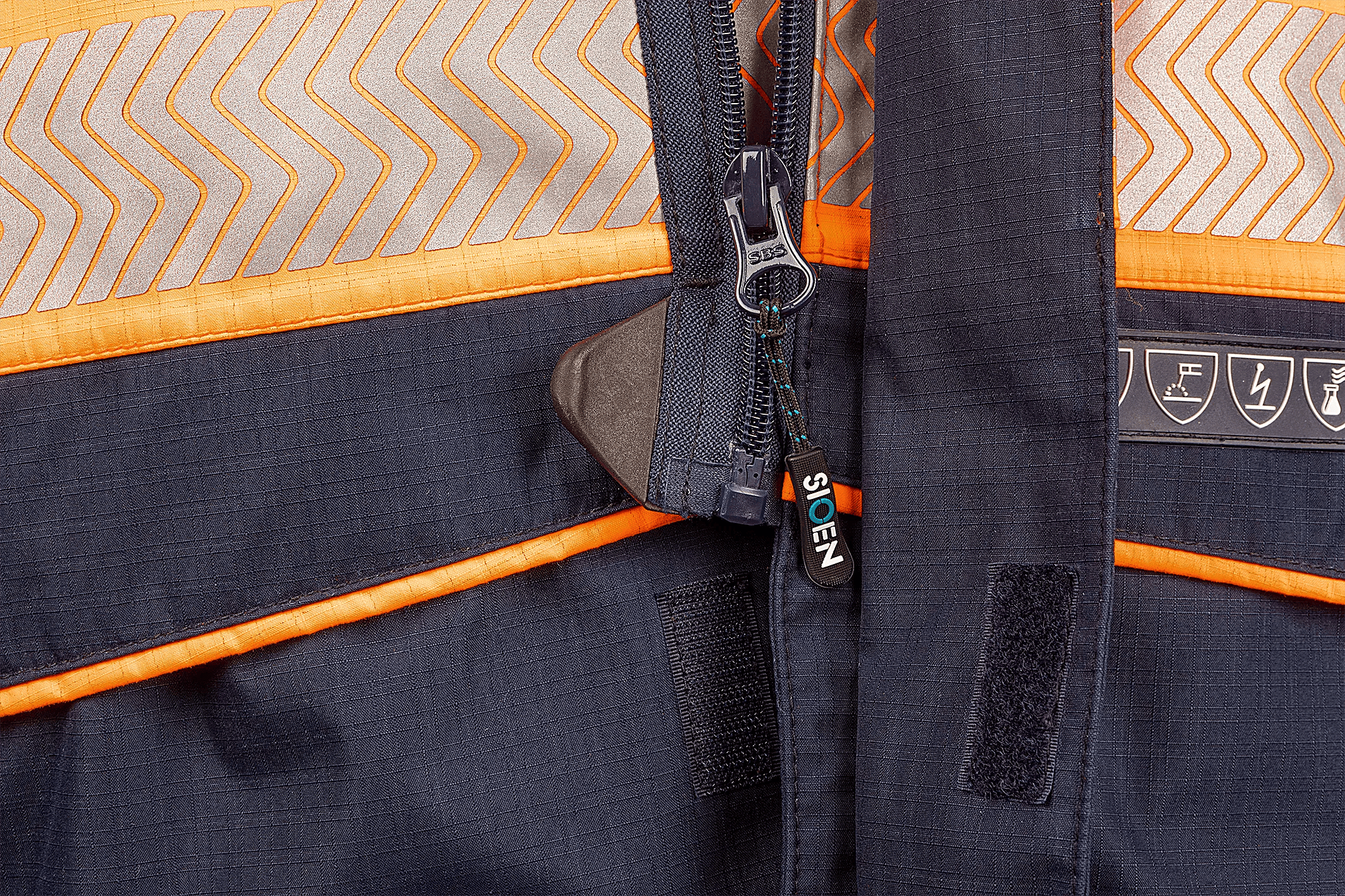 Sioen Torvik Hi-Vis Rain Jacket With Arc Protection