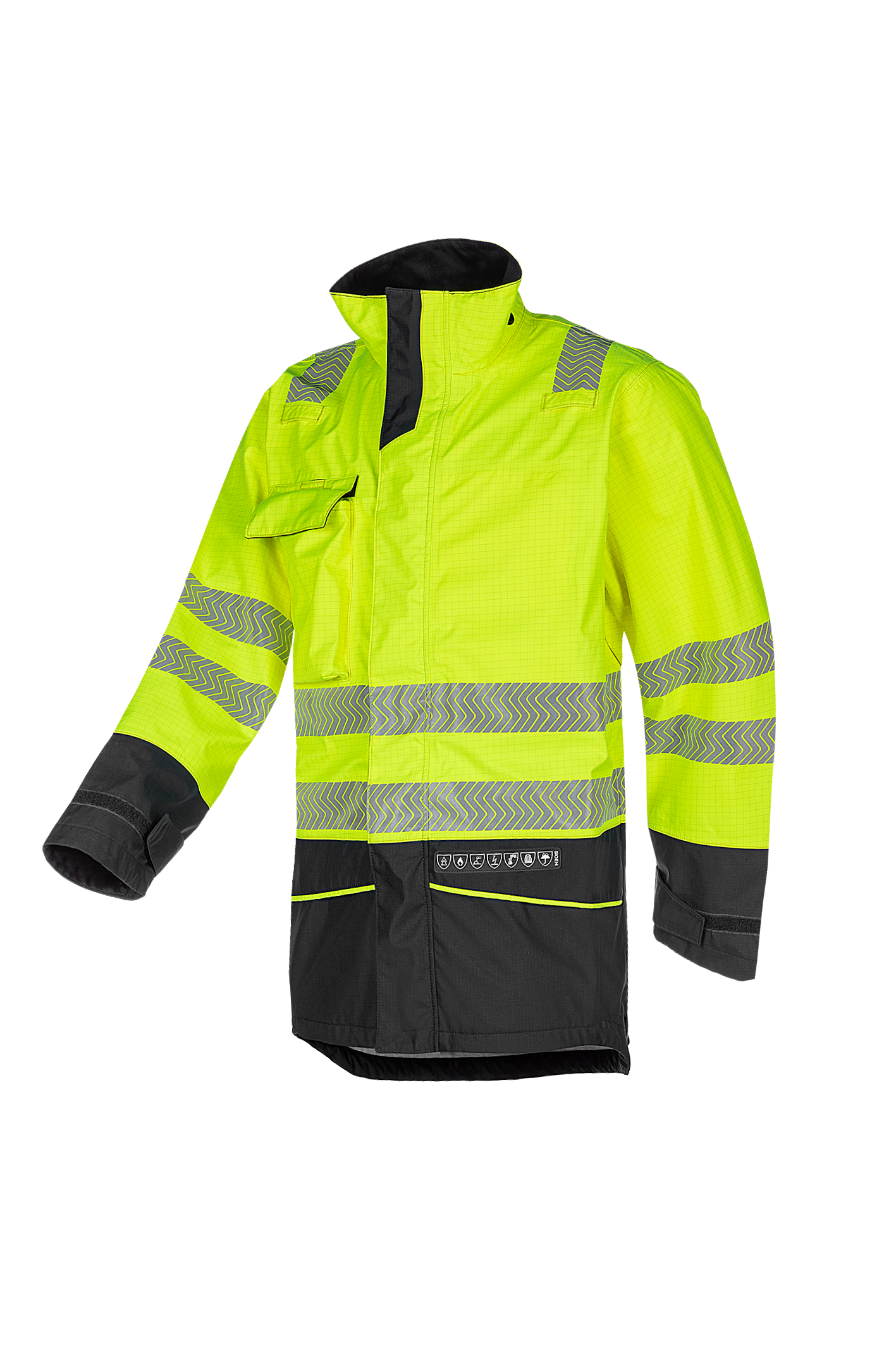 Sioen Torvik Hi-Vis Rain Jacket With Arc Protection