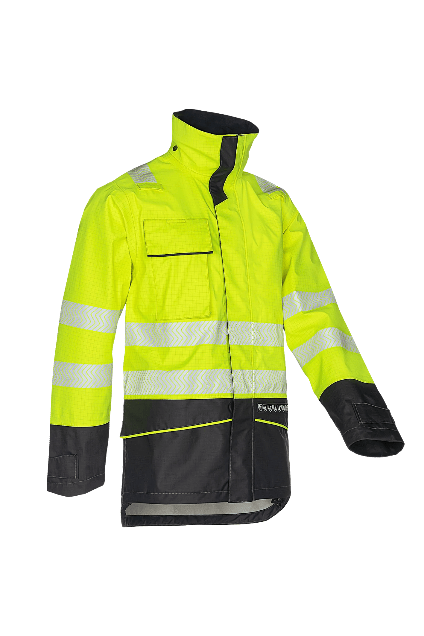 Sioen Torvik Hi-Vis Rain Jacket With Arc Protection