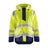 Blaklader Rain Jacket Hi-Vis Level 1 4323 #colour_hi-vis-yellow-navy-blue