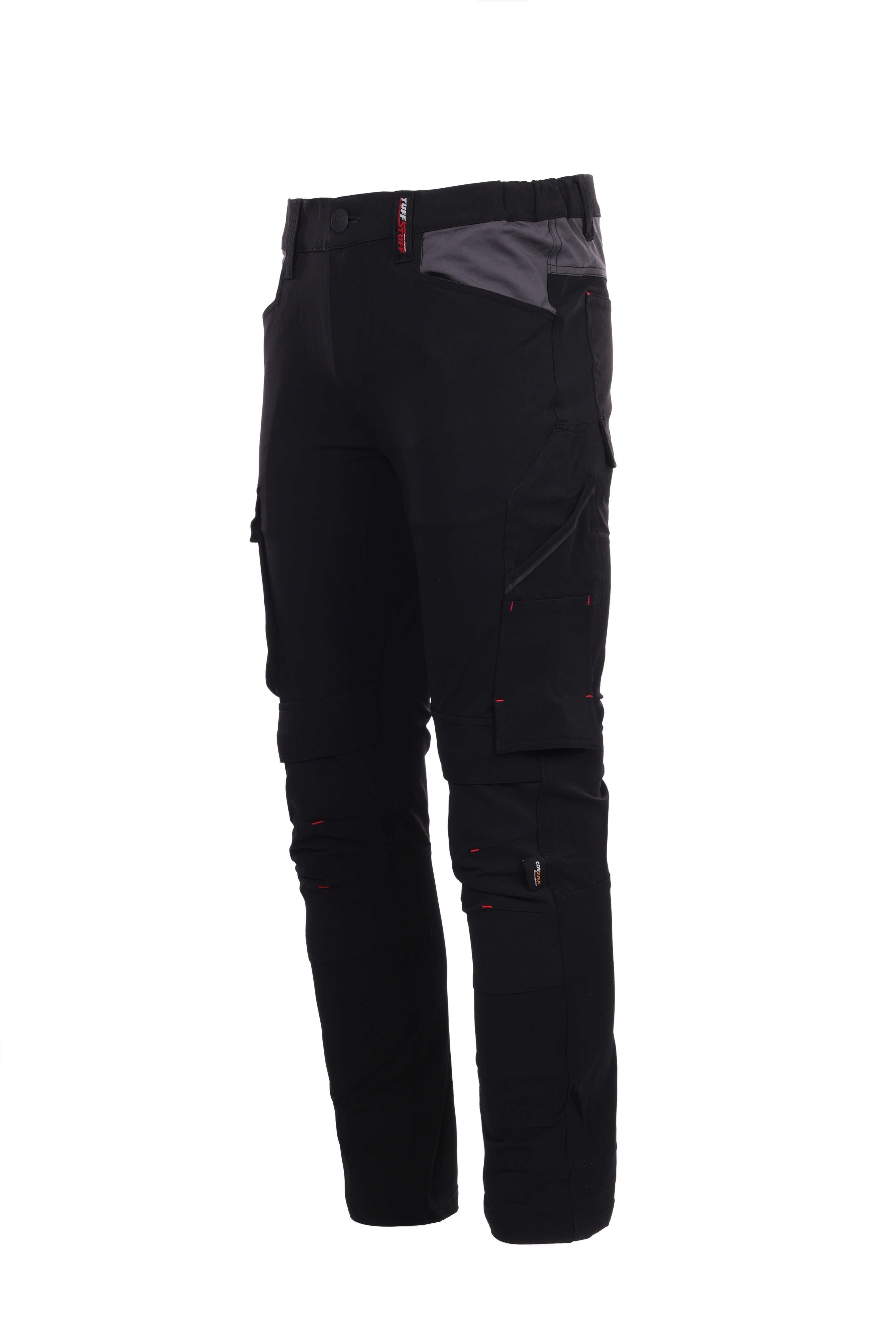 TuffStuff Evo Flex Stretch Work Trousers – Slim Fit, Cordura Knee Pad Pockets, 4-Way Stretch