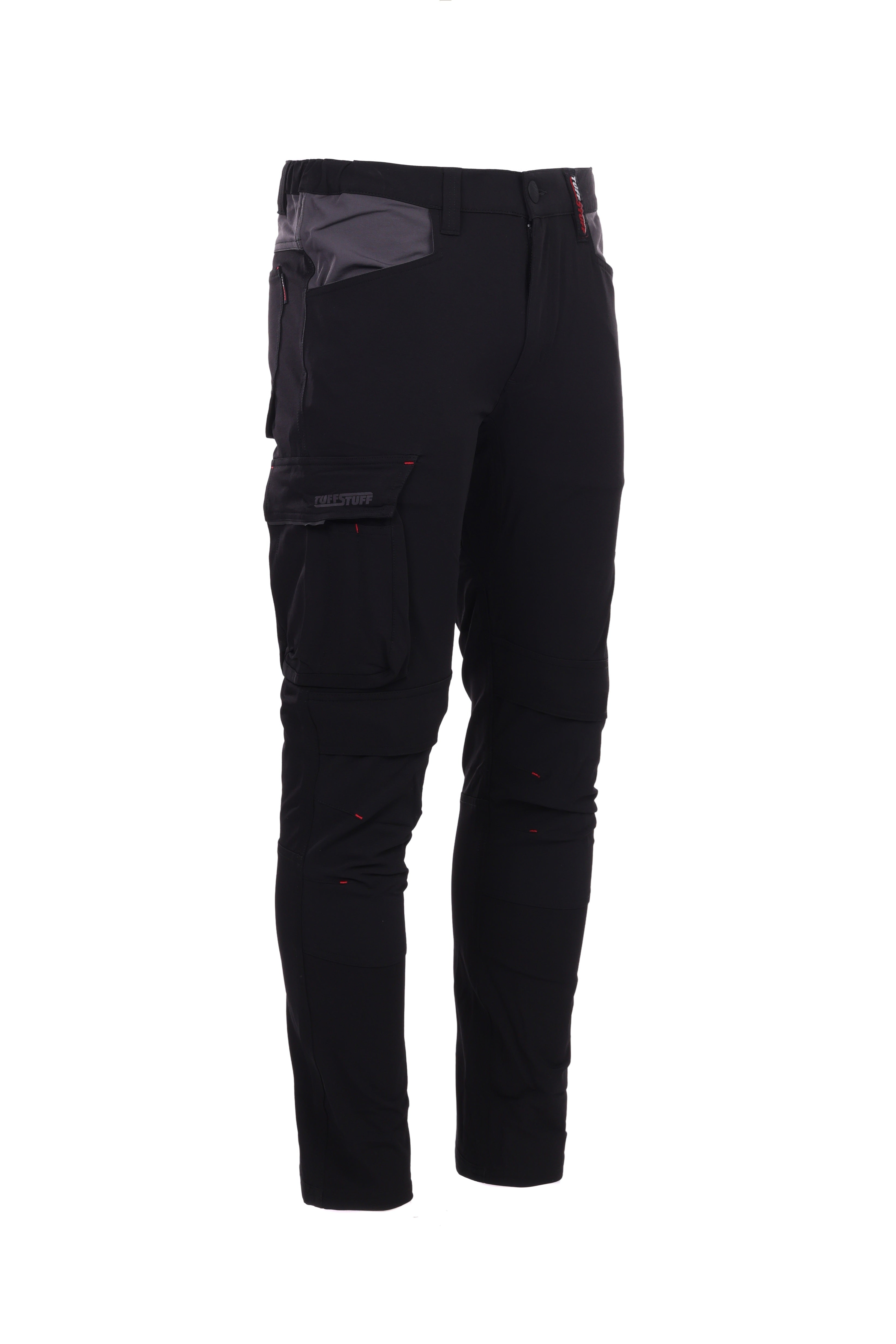 TuffStuff Evo Flex Stretch Work Trousers – Slim Fit, Cordura Knee Pad Pockets, 4-Way Stretch