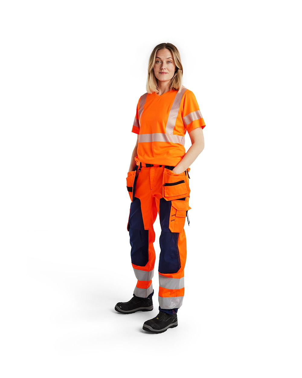 Blaklader Women's Hi-Vis T-Shirt 3336 #colour_orange