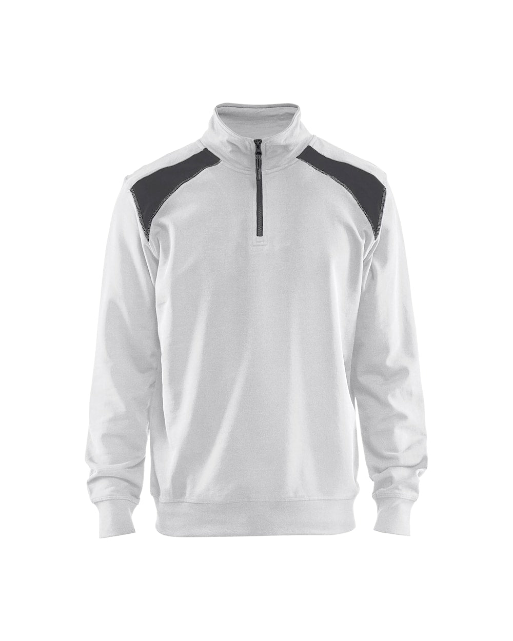 Blaklader Half-Zip 2-Tone Sweatshirt 3353 - White/Dark Grey