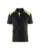 Blaklader Polo Shirt 3324 #colour_black-hi-vis-yellow