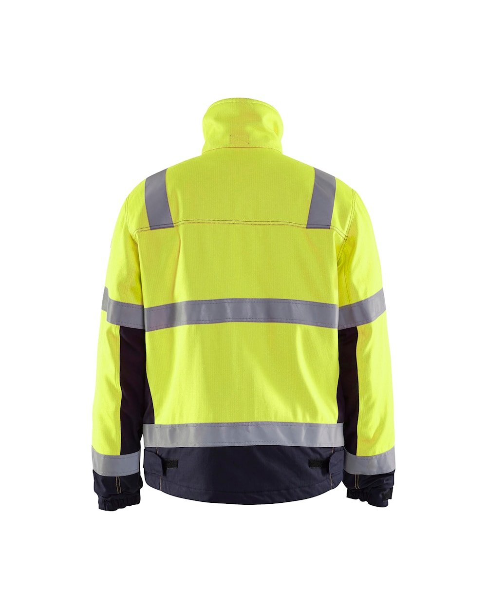 Blaklader Multinorm Winter Jacket 4069 #colour_hi-vis-yellow-navy-blue