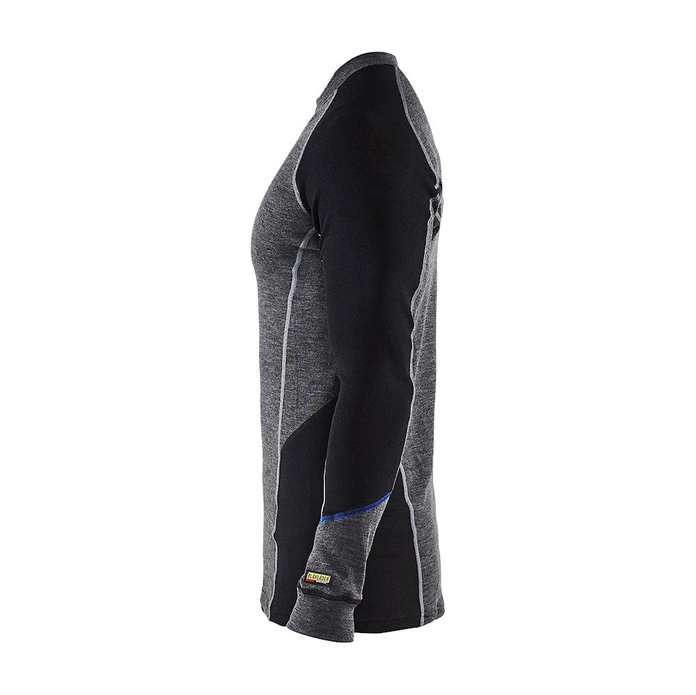 Blaklader Underwear Top Warm 100% Merino 4897 #colour_mid-grey-black