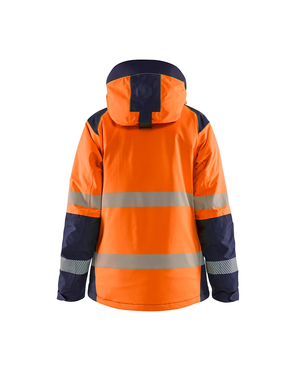 Blaklader Women's Winter Jacket Hi-Vis 4456 #colour_orange-navy-blue