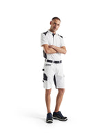 Blaklader Polo Shirt 3324 #colour_white-dark-grey