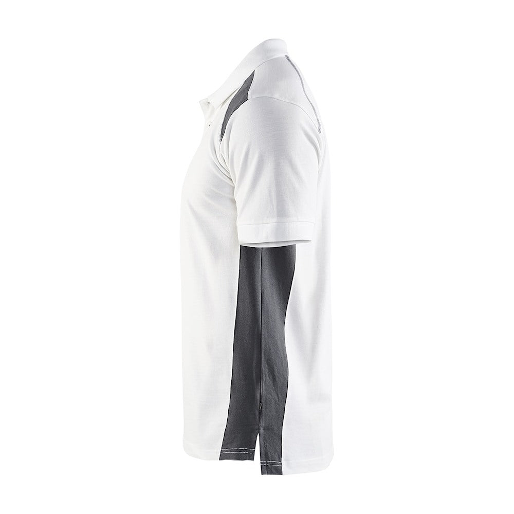 Blaklader Polo Shirt 3324 #colour_white-dark-grey