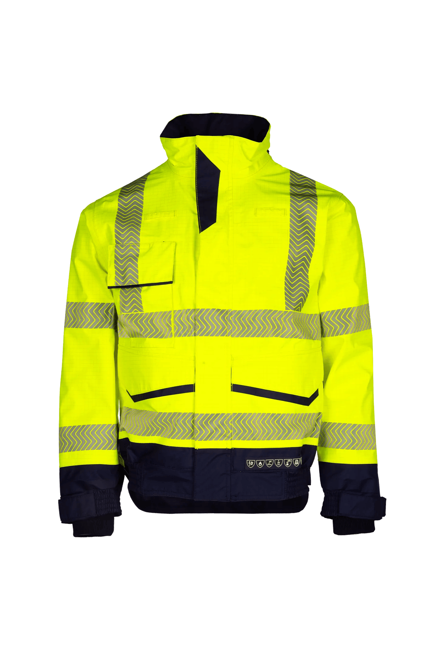 Sioen Frovik Hi-Vis Rain Bomber Jacket With Arc Protection