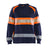 Blaklader Women's Hi-Vis Sweatshirt 3409 #colour_navy-blue-orange