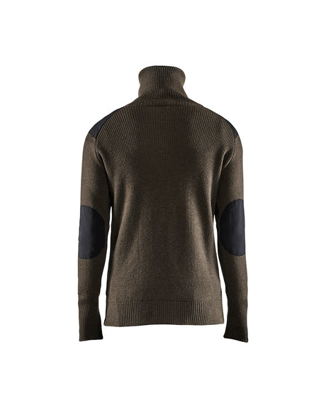 Blaklader Wool Sweater 4630 #colour_dark-olive-green-dark-grey