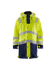 Blaklader Rain Coat Hi-Vis Level 2 4306 #colour_hi-vis-yellow-navy-blue