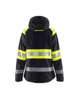 Blaklader Women's Shell Jacket Hi-Vis 4430 #colour_black-hi-vis-yellow