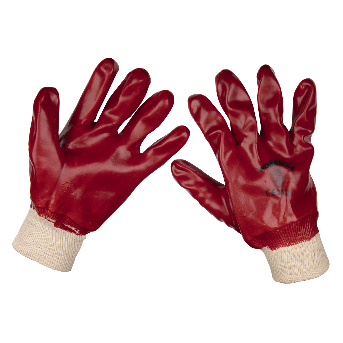 Sealey PVC Knit Wrist Gloves (X-Large) - Pack of 120 Pairs