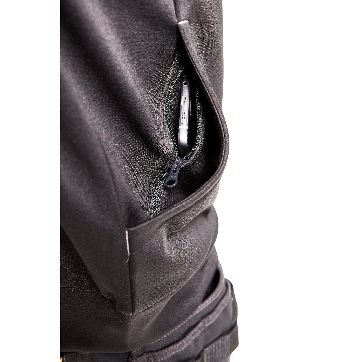 Blaklader Sweatshirt with Full Zip 3362 #colour_black-red