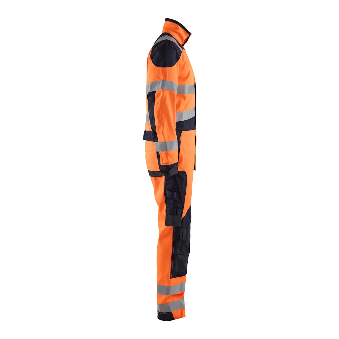 Blaklader Multinorm Inherent Overalls 6089 #colour_orange-navy-blue
