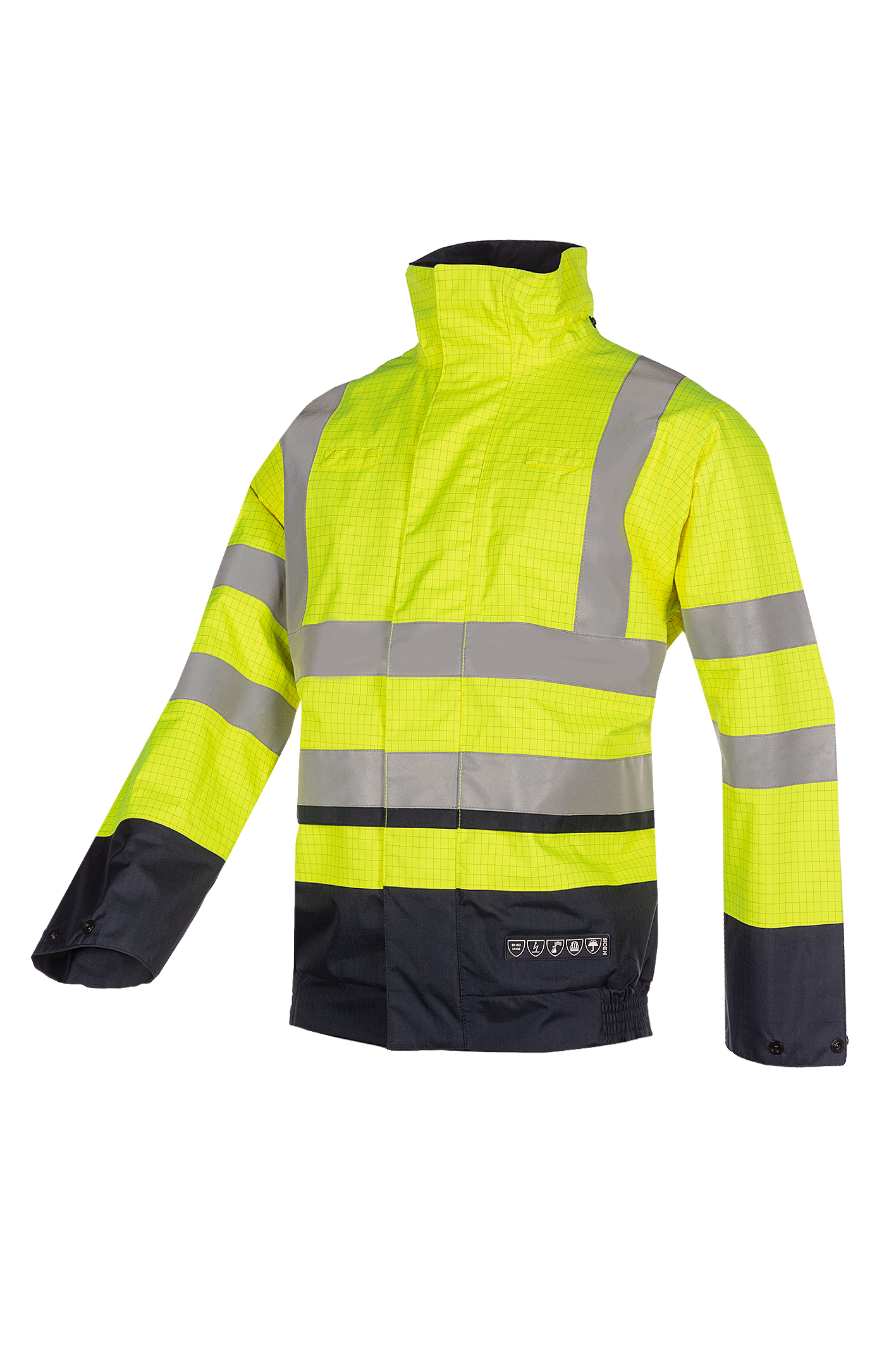 Sioen Jibou Flame Retardant Anti-Static Hi-Vis Rain Bomber Jacket