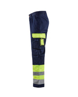 Blaklader Hi-Vis Trousers 1584 - Hi-Vis Yellow/Navy Blue