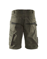 Blaklader Service Shorts 1499 #colour_dark-olive-green-black