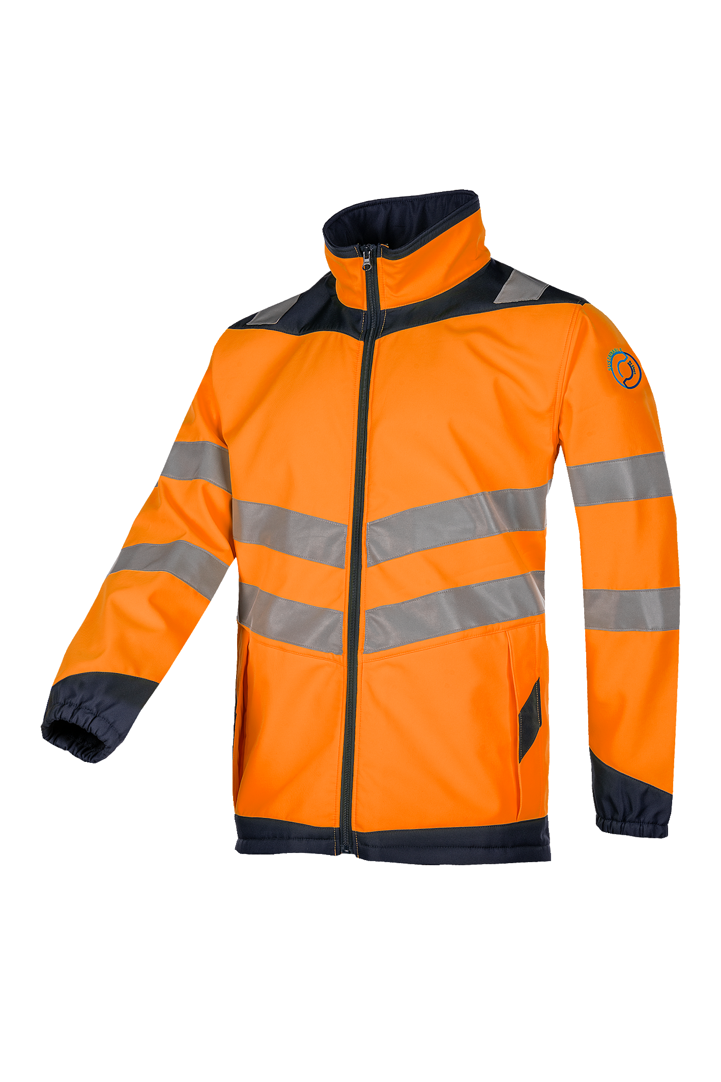Sioen Aborg Hi-Vis Eco Softshell Jacket (Fixed Sleeves)