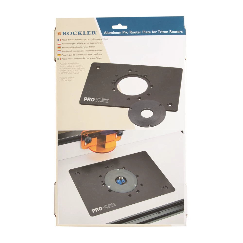 Rockler Aluminium Pro Router Plate for Triton Routers