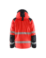 Blaklader Winter Jacket Hi-Vis 4455 #colour_red-hi-vis-black