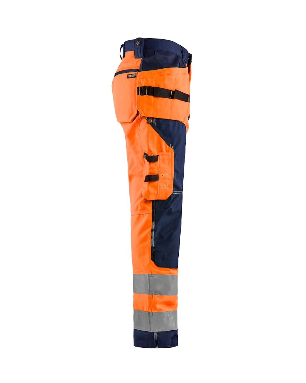 Blaklader Hi-Vis Craftsman Trousers 1568 - Orange/Navy Blue