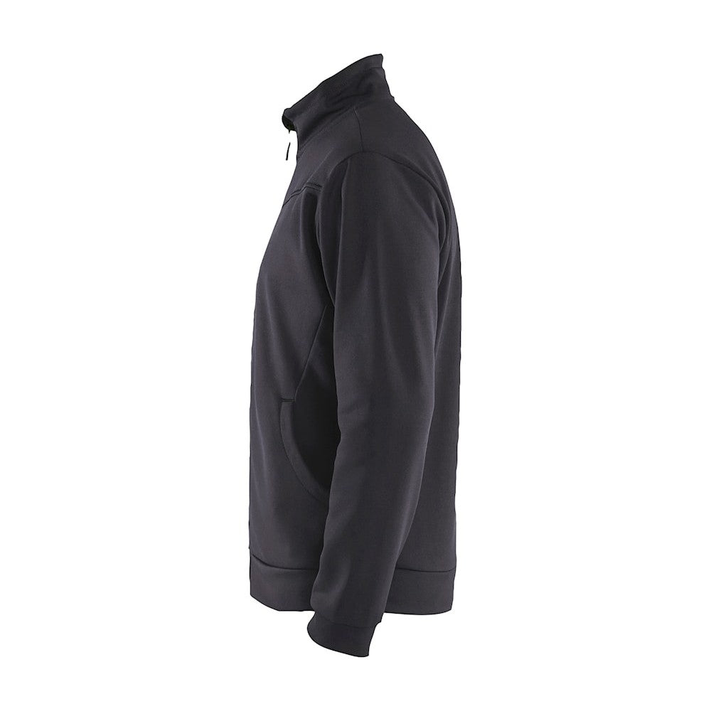 Blaklader Sweatshirt with Full Zip 3362 #colour_mid-grey-black