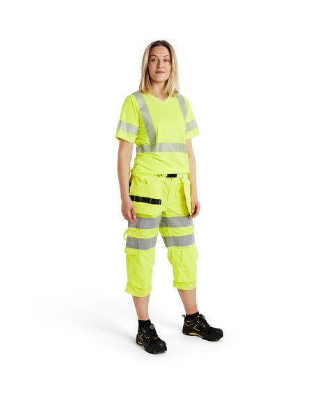 Blaklader Women's Pirate Shorts Hi-Vis 7139 #colour_hi-vis-yellow