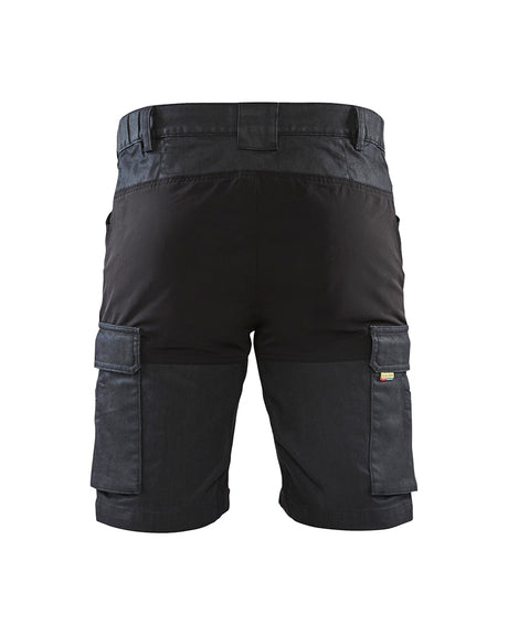 Blaklader Service Shorts with Stretch 1437 #colour_navy-blue-black