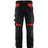 Blaklader Trousers without Nail Pockets 1556 #colour_black-red