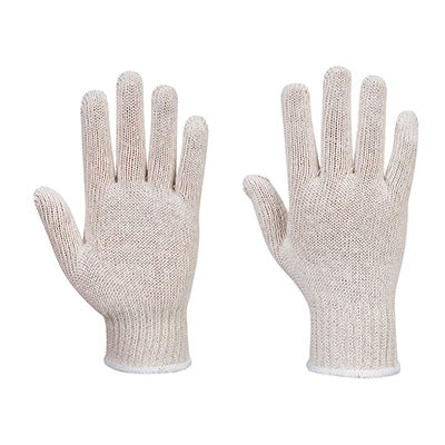 Portwest String Liner Gloves White (300 Pairs) L