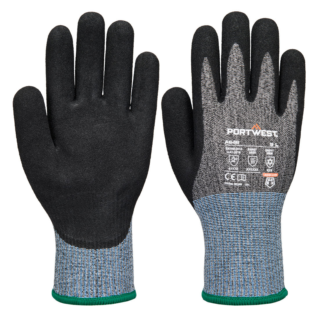 Portwest Vis-Tex Winter HR Cut Glove Nitrile