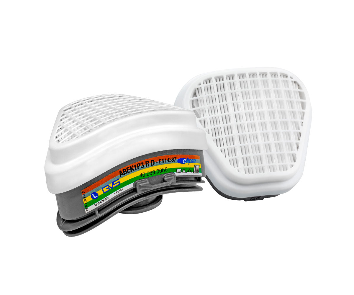 GVS Elipse ABEK1-P3 RD ready to use Mask with replaceable filters