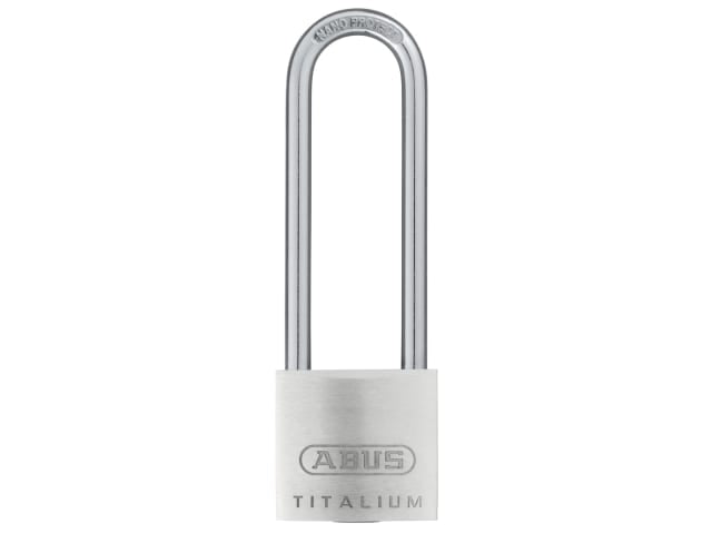 ABUS Mechanical 64TI/30mm TITALIUM Padlock 60mm Long Shackle Carded