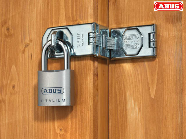 ABUS Mechanical 80TI/40mm TITALIUM Padlock 63mm Long Shackle Carded