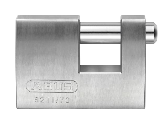 ABUS Mechanical 82TI/70mm TITALIUM Shutter Padlock Carded