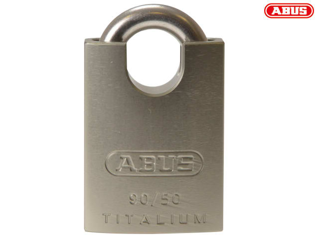 ABUS Mechanical 90RK/50 TITALIUM Padlock Closed Shackle Carded