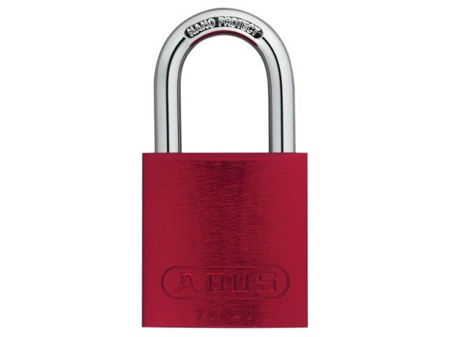 ABUS Mechanical 72/40mm Aluminium Padlock Red Keyed Alike TT02162