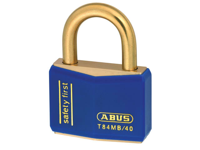 ABUS Mechanical T84MB/40mm Blue Rustproof Padlock Keyed Alike 8406