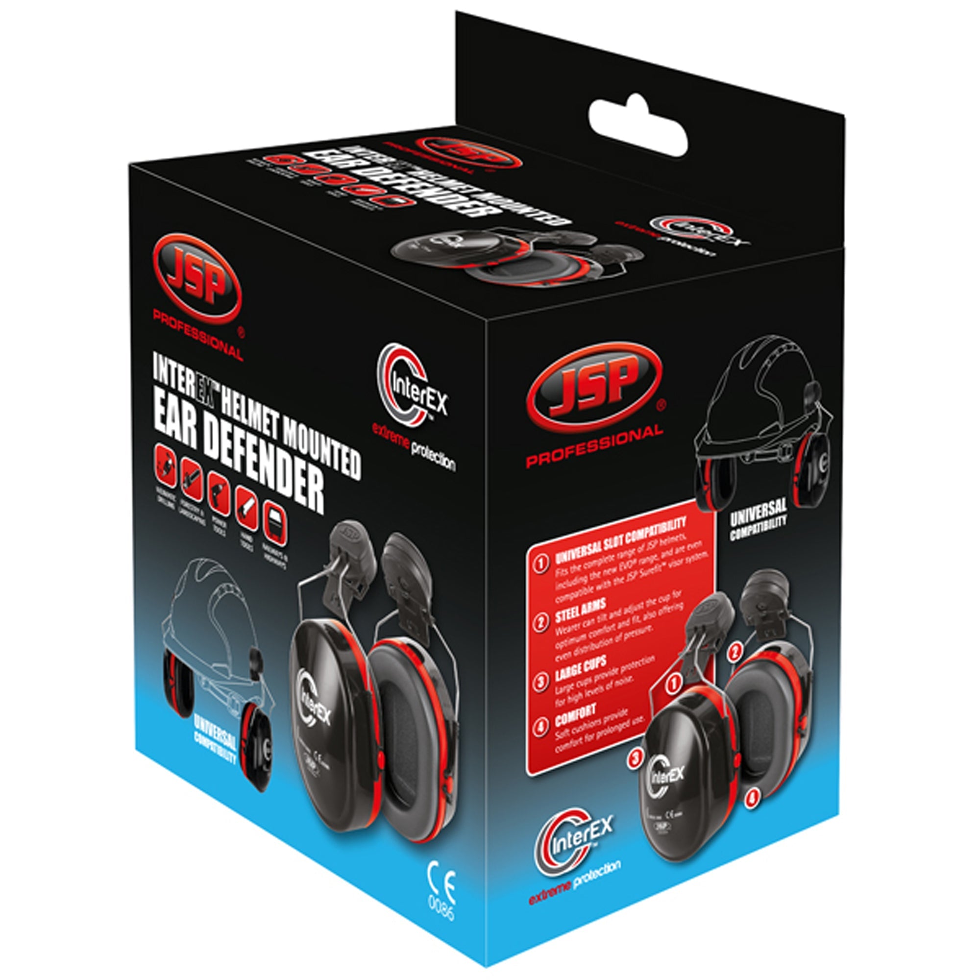 JSP InterEX Mounted Ear Defenders