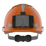 JSP EVOLite Safety Helmet with CR2 Decals and ID Badge Holder / Lamp Bracket - Orange