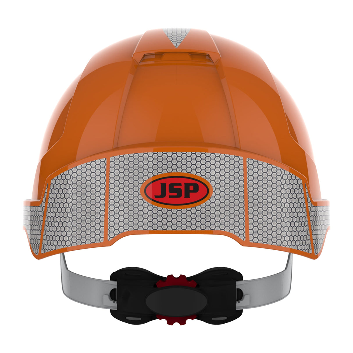 JSP EVOLite Safety Helmet with CR2 Decals and ID Badge Holder / Lamp Bracket - Orange